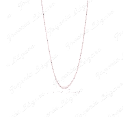 CADENA 50 CM. PLATA CALABROTE MIXTO 3MM