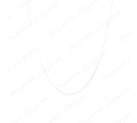 CADENA 50 CM. PLATA FORZADA