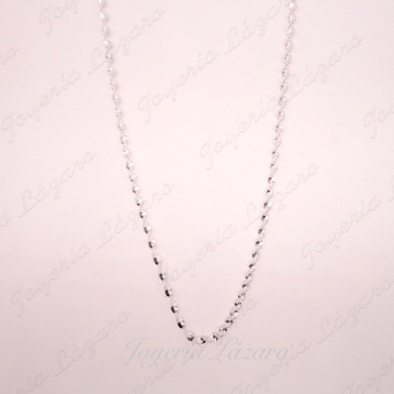 PLATA CADENA 50 CM. ESPIRAL