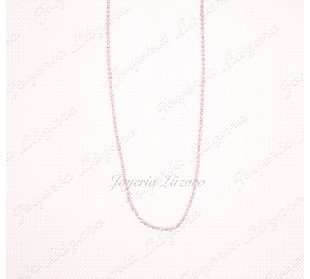 PLATA CADENA 50 CM. BOLAS TALLA