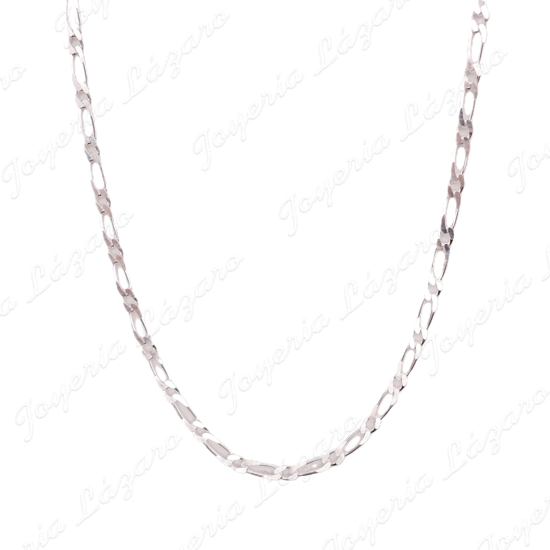 CADENA 45 CM. PLATA 1X1 FINA