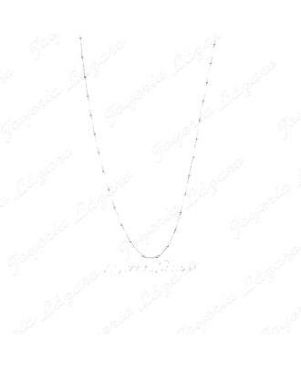 CADENA 38.5+5 CM. PLATA BOLITAS