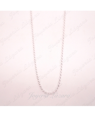CADENA 40 CM. PLATA SALOMONICO 3MM