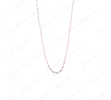 CADENA 45 CM. PLATA CALABROTE 4MM