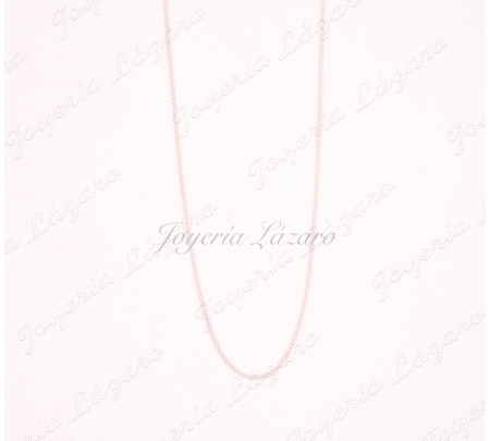 PLATA CADENA 40/45 CM. CORDON REDONDO