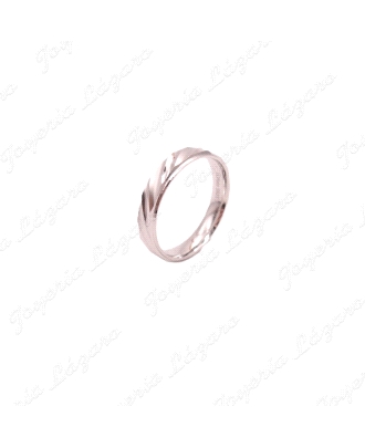 ALIANZA PLATA CONFORT 4MM MATE Y BRILLO TALLA OBLICUA