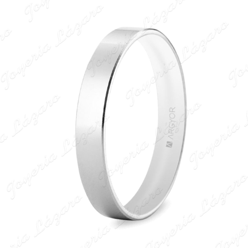ALIANZA PLATA 4MM PLANA