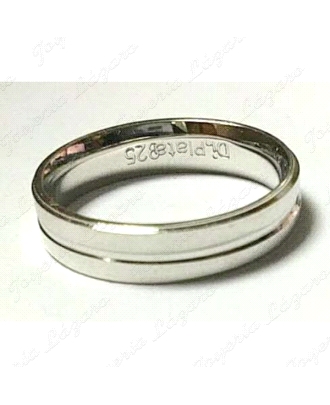 ALIANZA PLATA RECTA 4MM RAYA CENTRO INTARIOR CONFOR