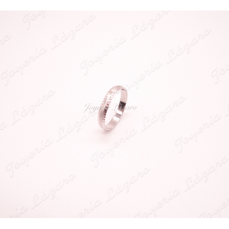PLATA ALIANZA 4MM CENTRO RAYADO