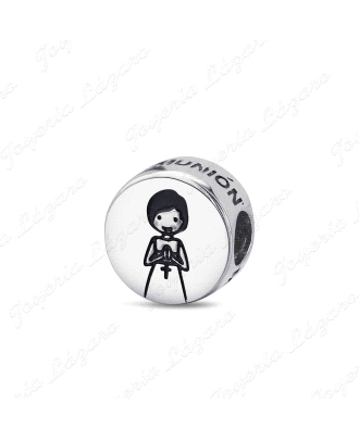 ABALORIO PLATA A TU LADO DISCO CON NIÑA COMUNION