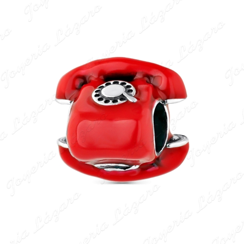 PLATA ABALORIO TELEFONO ANTIGUO