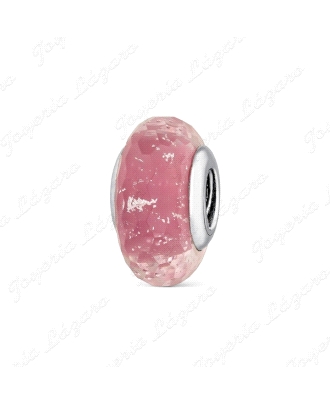 PLATA ABALORIO MURANO PRISMA ROSA