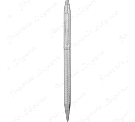 BOLIGRAFO PLATEADO CON ESTUCHE Y BOLSA DE REGALO