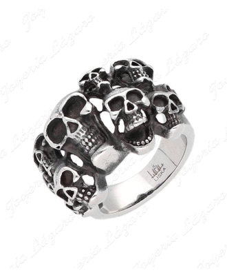 ACERO SORTIJA CALAVERAS