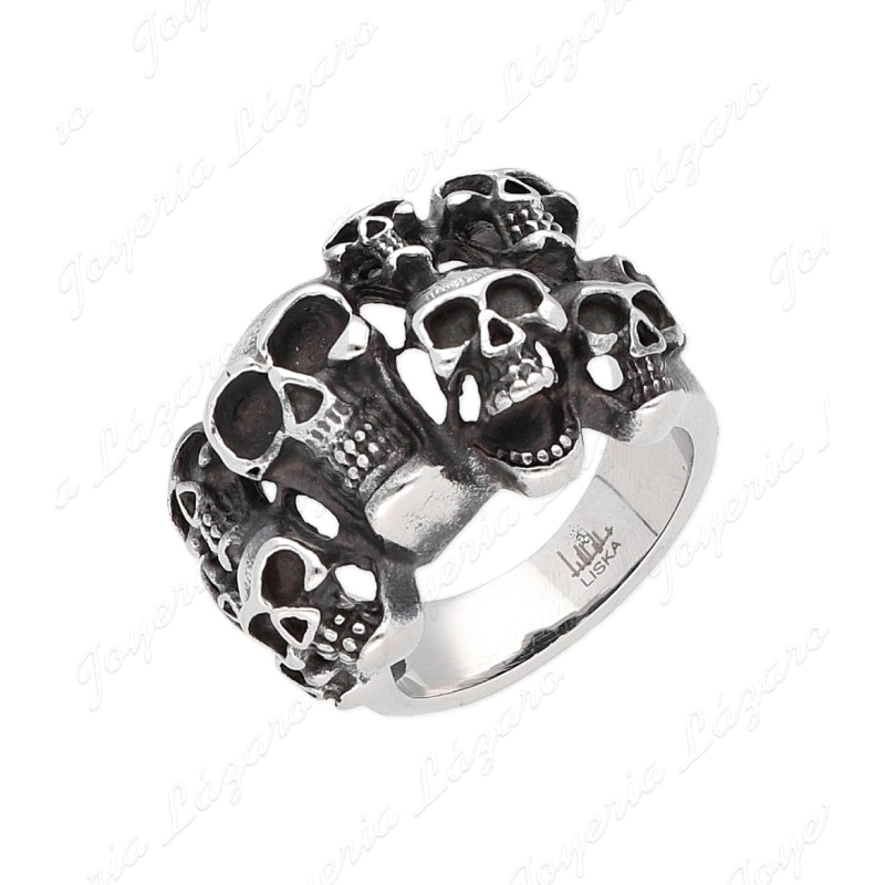 ACERO SORTIJA CALAVERAS