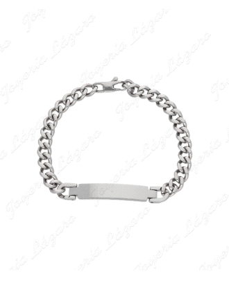 ACERO PULSERA LISKA BBD PLACA