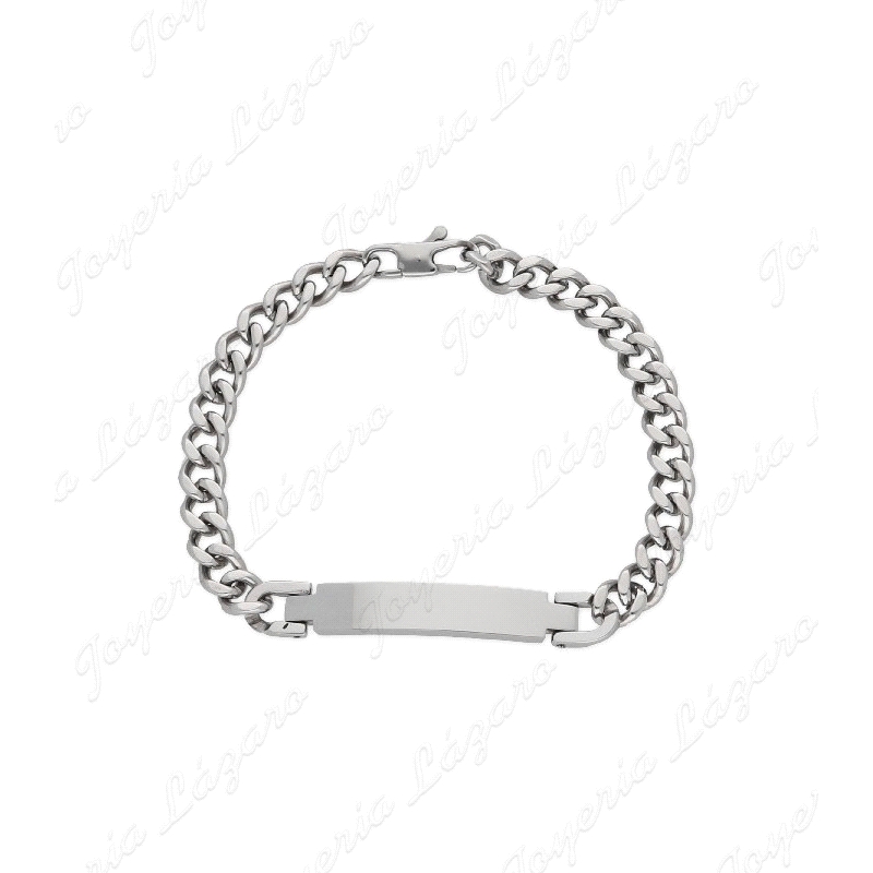 ACERO PULSERA LISKA BBD PLACA