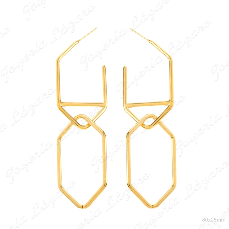 PEND. LARGOS ACERO DOS ESLABONES HEXAGONALES C. PRESION