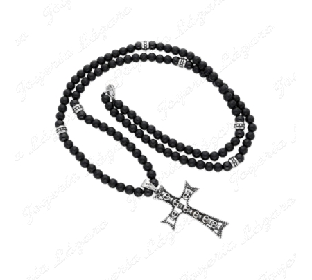 GARTLL,ACERO CRUZ+BOLAS ONIX 6MM