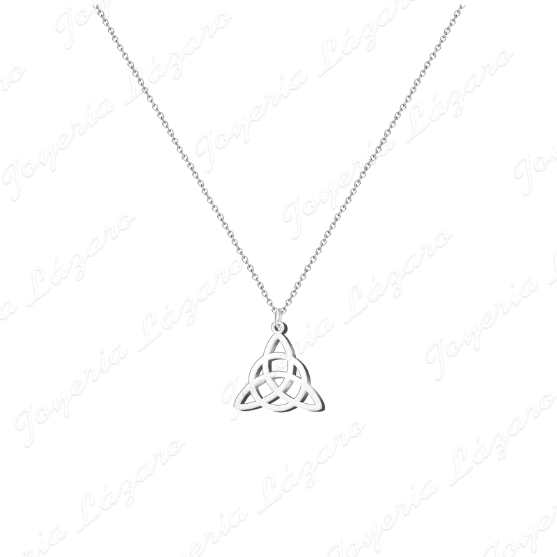 GARGANTILLA ACERO NUDO DE LA TRINIDAD