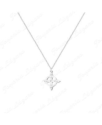 GARGANTILLA ACERO NUDO DE BRUJA ACERO