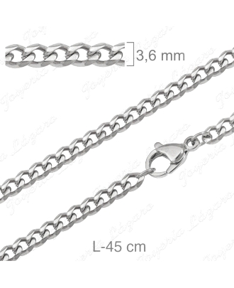 CADENA 45 CM. ACERO BARBADA 3.6MM