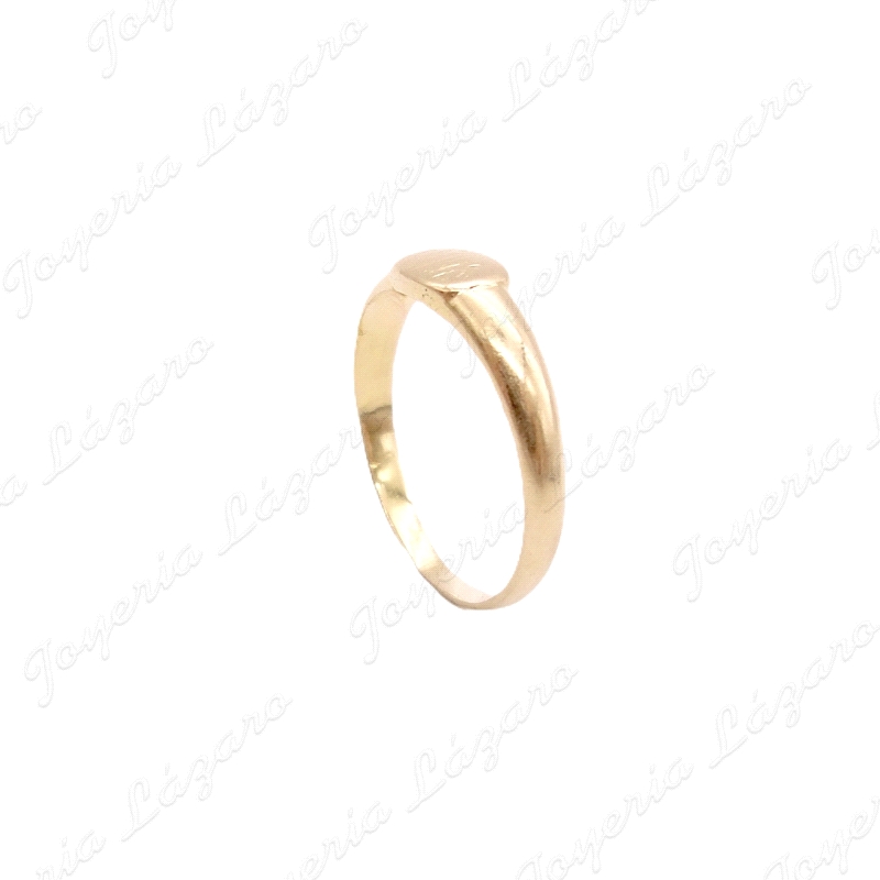 SORTIJA ORO 18KT OCASION SELLO CADETE RECTANGULAR