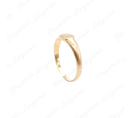 SORTIJA ORO 18KT OCASION SELLO CADETE RECTANGULAR