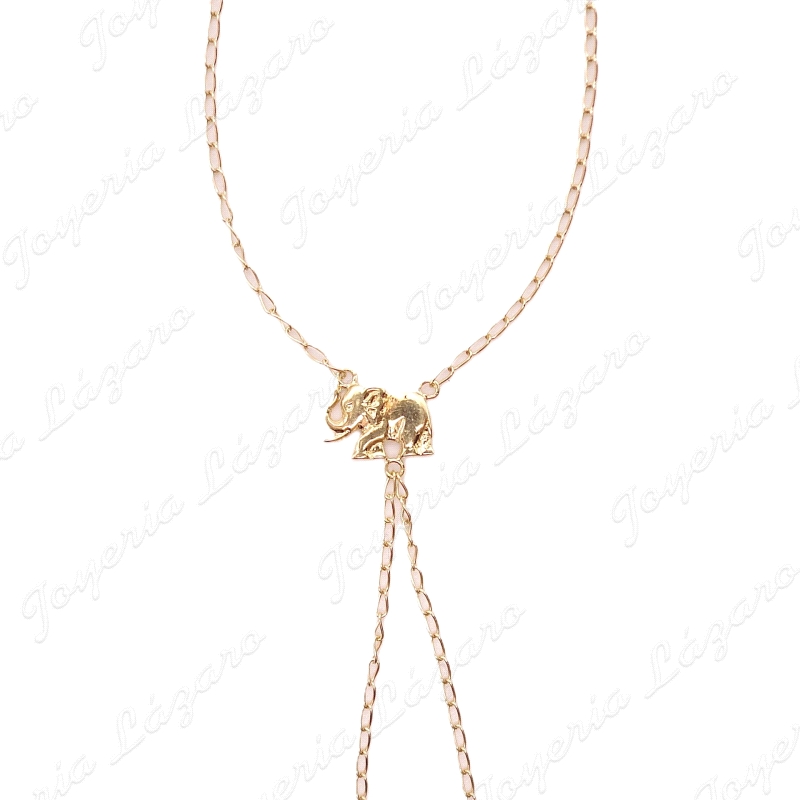 PULSERA ROMANA ORO 18KT SEMINUEVA LIGERA ELEFANTE