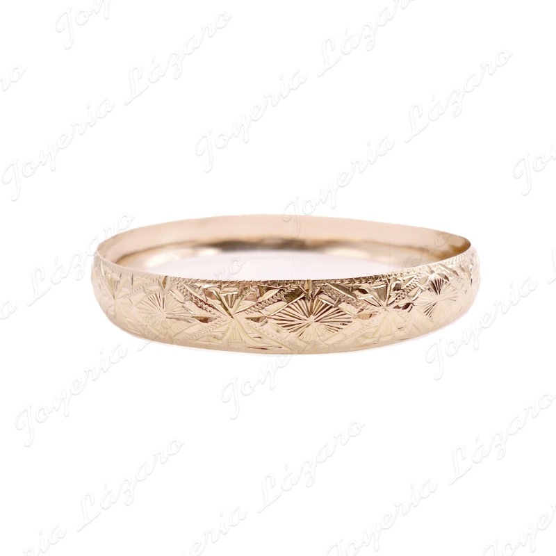 PULSERA 1/2 CAÑA ORO 18KT OCASION ARO TALLADO