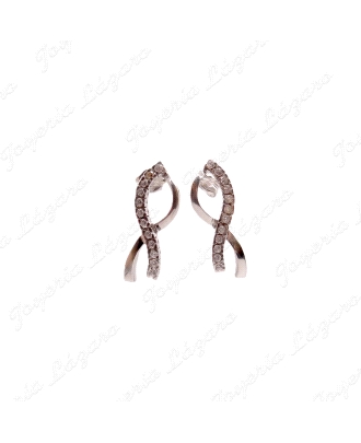 PEND. ORO 18KT BLANCO SEMINUEVOS HILERA LISA+ HILERA CIRCO EN LAZO C.