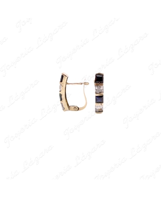 PEND. ORO 18KT OCASION 2 ONIX + 2 CIRCONITAS C.CAT