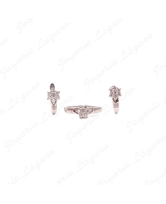 PEND. ORO 18KT BLANCO OCASION ROSETON C. CATALAN