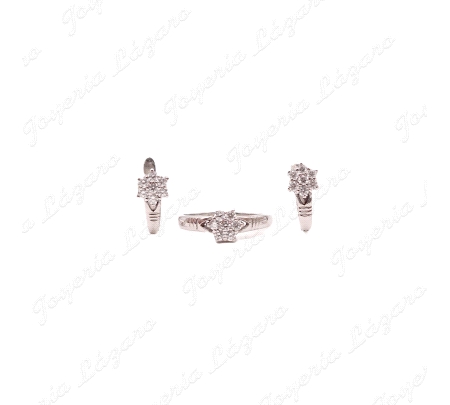 PEND. ORO 18KT BLANCO OCASION ROSETON C. CATALAN