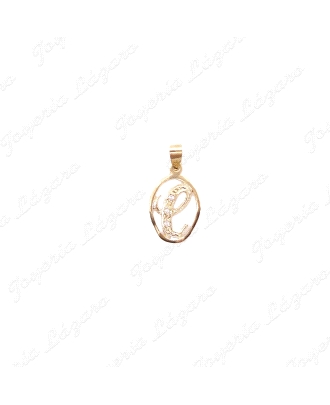 MEDALLA ORO 18KT SEMINUEVA LETRA C EN CERCO