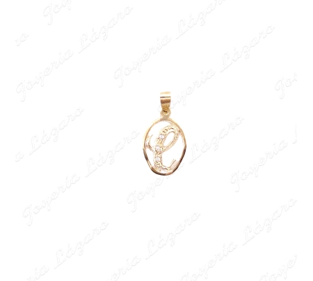 MEDALLA ORO 18KT SEMINUEVA LETRA C EN CERCO