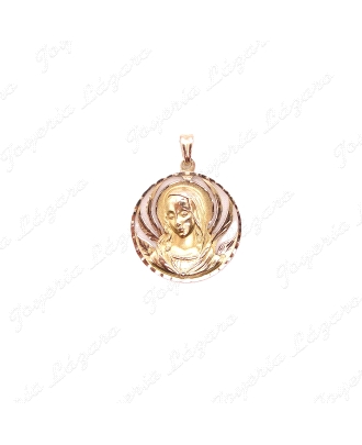 MEDALLA ORO 18KT OCASION VIRGEN NIÑA CLASICA 28MM