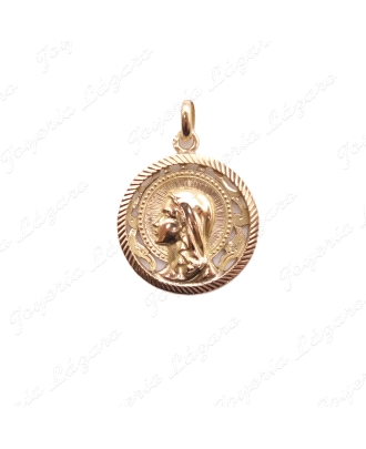 ALIANZA ORO 18KT OCASION VIRGEN NIÑA 24MM