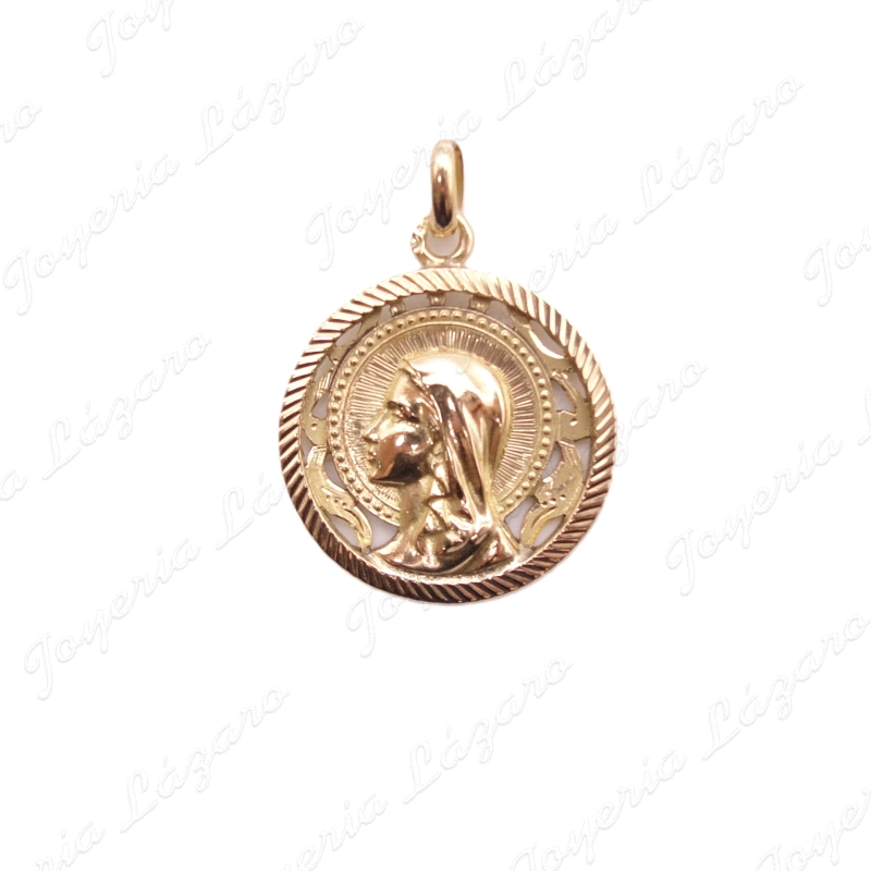 ALIANZA ORO 18KT OCASION VIRGEN NIÑA 24MM