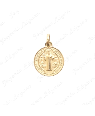MEDALLA ORO 18KT OCASION 16MM SAN BENITO