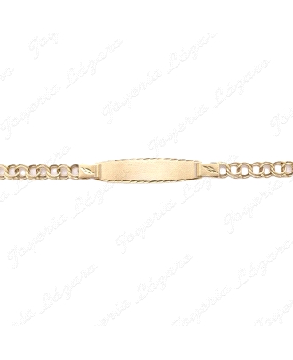 ESCLAVA ORO 18KT OCASION  HUNGARINA 6MM MACIZA