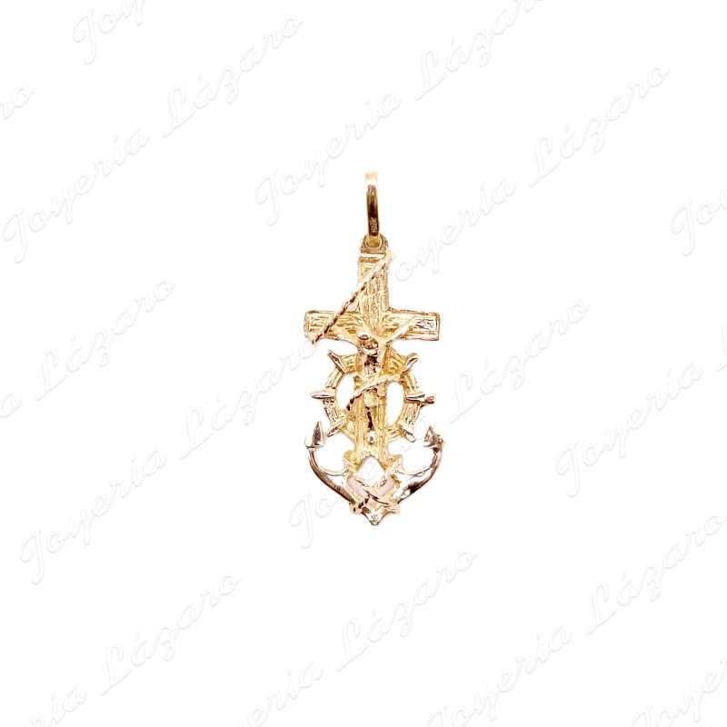CRUZ ORO 18KT OCASION MARINERA 12X25MM