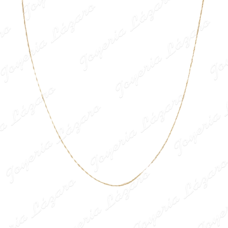 CADENA 60 CM. ORO 18KT SEMINUEVA SINGAPUR 1MM