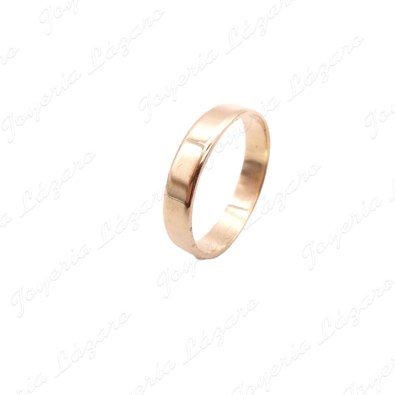 ALIANZA ORO 18KT OCASION 4MM PLANA