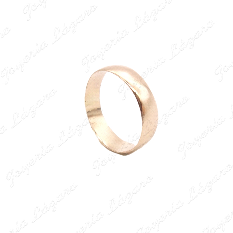 ALIANZA ORO 18KT OCASION 5MM 1/2 CAÑA