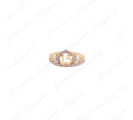 SORTIJA ORO 18 KTS CORONA 15