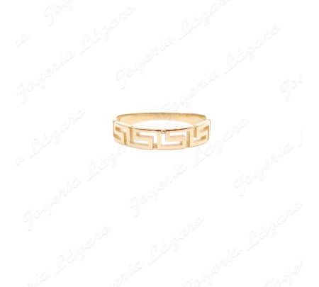 SORTIJA ORO 18 KTS GRECA CALADA