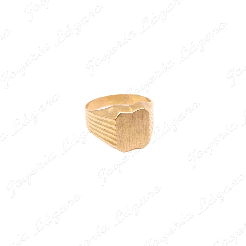 ORO 18 KTS SORTIJA SELLO CAD. TRAZADO GA