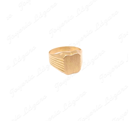 ORO 18 KTS SORTIJA SELLO CAD. TRAZADO GA