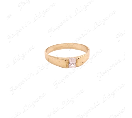 SORTIJA ORO 18 KTS SOLITARIO BEBÉ 1ª POSTURA